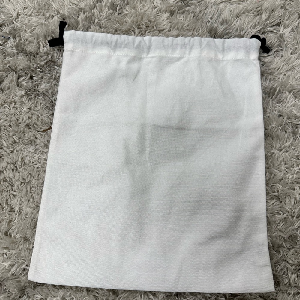 Moncler Authentic White Canvas Drawstring Dust Bag - image 4
